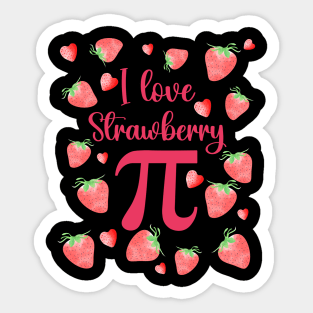 I love strawberry Pi Sticker